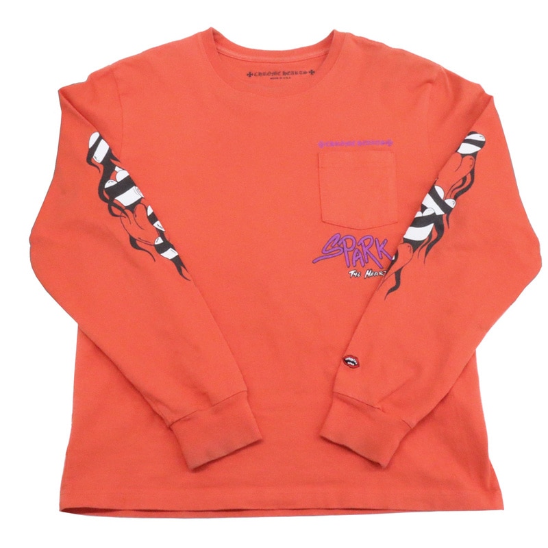 ��̾�Ų��ۡ�CHROME HEARTS�ۥ�����ϡ��� �ޥåƥ��ܡ��� L/S �ݥ��å�T����� ����� ������L ���åȥ� Ĺµ ��� �ե��å���� �ˡ���š�