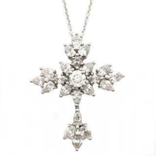 ��ŷ��ۡ�JEWELRY�� �ͥå��쥹 ������������� ���奨�꡼ K18WG 750 �ۥ磻�ȥ������ ������ ��2.05ct ̵�ʳ�Ĵ�� ��ǥ����� ���������꡼����š�