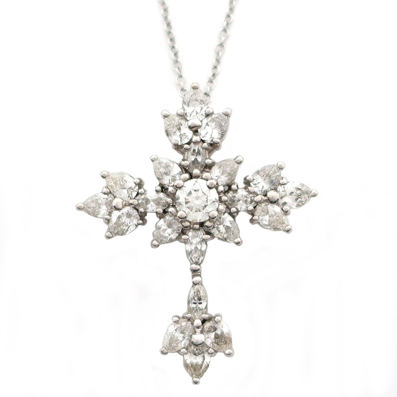 ��ŷ��ۡ�JEWELRY�� �ͥå��쥹 ������������� ���奨�꡼ K18WG 750 �ۥ磻�ȥ������ ������ ��2.05ct ̵�ʳ�Ĵ�� ��ǥ����� ���������꡼����š�