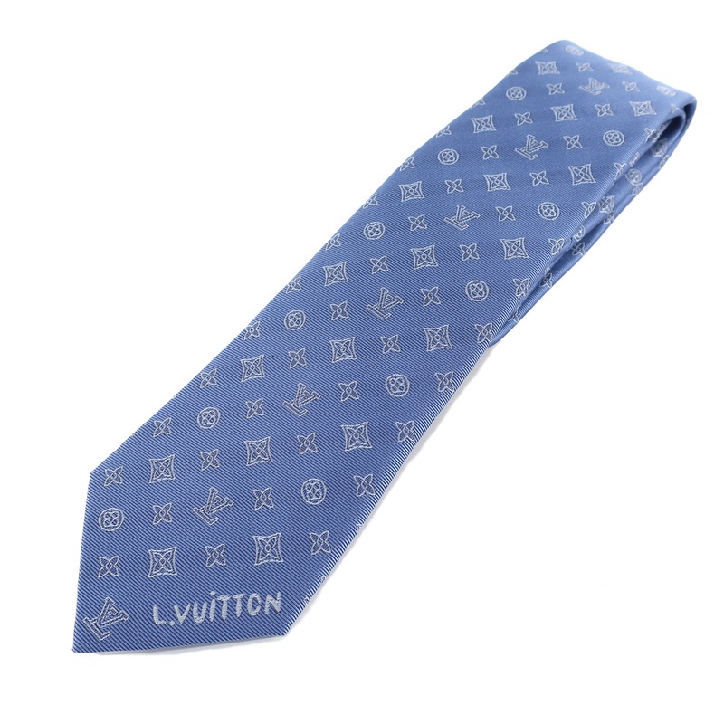 天白】【LOUIS VUITTON】ルイヴィトン ネクタイ モノグラム ブラスト