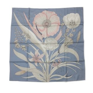 ��ŷ��ۡ�HERMES�ۥ���᥹ ����90 Bouquet Final �Ǹ�β�« �֥��ե�a�ʥ� �֥롼������ �������ѡ��� �ե��å���� ��ʪ�ڿ��ʡۡ�̤���ѡۡ���š�