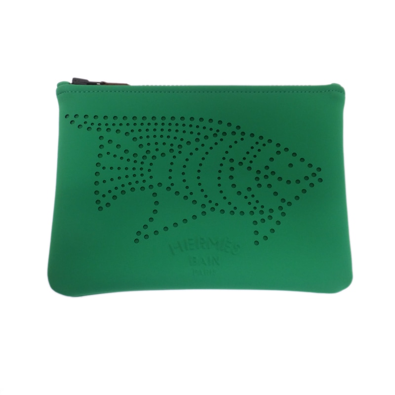 天白】【HERMES】エルメス ポーチ Traffic Jam トラフィックジャム 魚