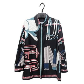 ��̾��ۡ�HERMES�ۥ���᥹ �֥饦�� ���륯 �֥�å� �ۥ磻�� �֥롼 �ԥ� 36������ Ĺµ 4H0621DO ��ǥ����� ���ѥ�� �� ������š�