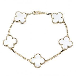 ��̾��ۡ�VAN CLEEF��ARPELS�ۥ����󥯥꡼�ա������ڥ� �֥쥹��å� ������ơ�������ϥ�֥� MOP 5������� VCARA41800 �Ӽ�����17.0cm ��������������� Au750 ���� �ݾڽ� Ȣ����š�