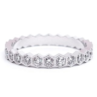 �ڱɡۡ�CHAUMET�ۥ��硼�� K18WG �ӡ��ޥ���� �ե륨���˥ƥ� ��������� ��� ���� �ϥ˥��� ���奨�꡼ ��ǥ����� 081891����š�