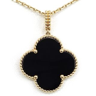 �ڱɡۡ�VAN CLEEF��ARPELS�ۥ����󥯥꡼�ա������ڥ� K18YG �ޥ��å�����ϥ�֥� ���˥��� ���� �ͥå��쥹 2WAY VCARO49M00 750YG ���奨�꡼����š�