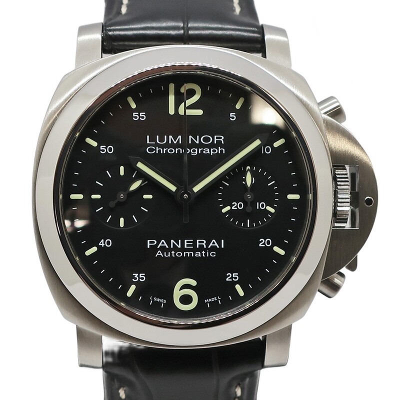 ��ŷ��ۡ�PANERAI�ۥѥͥ饤 ��ߥΡ��� �����Υ���� PAM00310 K�� 40mm ��� �֥�å� SS �쥶�� ��ư���� �ӻ��סڻž夲�Ѥߡۡ���š�