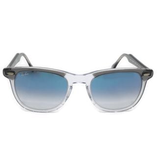 【栄】【RAYBAN】レイバン RB2398F サングラス イーグルアイ 53□21 ブルー グレー クリア メガネ 小物 アクセ その他 箱【中古】