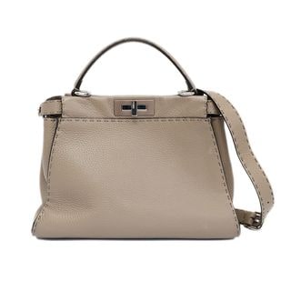 ��ŷ��ۡ�FENDI�ۥե���ǥ� �ԡ����֡� ����ꥢ �ߥǥ����� �ϥ�ɥХå� ���������Хå�2WAY ���졼 ����С���� �쥶�� �� ��ǥ���������š�