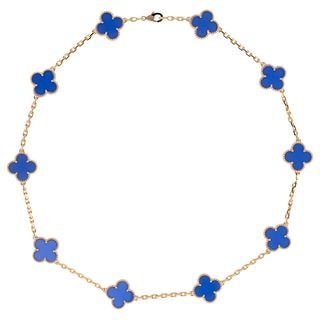 ��̾��ۡ�VAN CLEEF&ARPELS�ۥ����󥯥꡼�ա������ڥ� ������ơ�������ϥ�֥� 10������� VCARP34800 750YG 18K ��������������� �֥롼�������� �ͥå��쥹 ���奨�꡼�ڿ��ʡۡ�̤���ѡۡ���š�