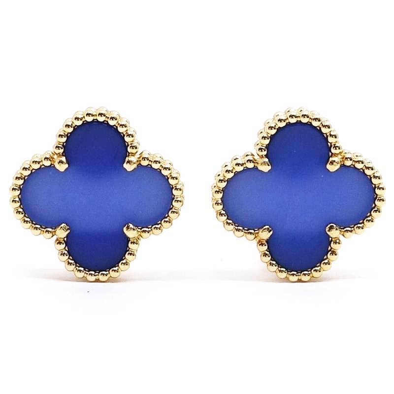 �ڱɡۡ�VAN CLEEF&ARPELS�ۥ����󥯥꡼�ա������ڥ� K18YG ������ơ�������ϥ�֥� �ԥ��� �֥롼�������� 750YG VCARP9SZ00����š�