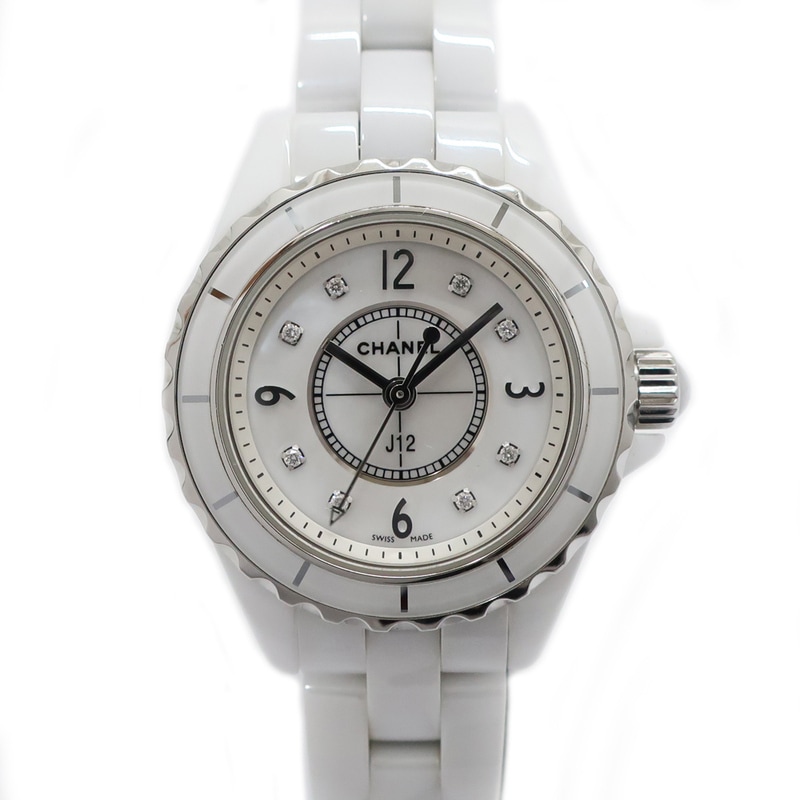 ��ŷ��ۡ�CHANEL�ۥ���ͥ� J12 29mm H2570 �ۥ磻�ȥ����� 8PD �򥻥�ߥå� SS �������� ��ǥ���������š�