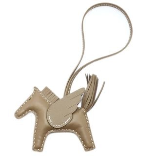 【天白】【HERMES】エルメス ロデオ ペガサスPM ソーエトゥープ エトゥープ エトープ アニョーミロ W刻 バッグチャーム【新品】【未使用】【中古】