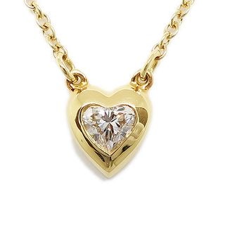 ��ŷ��ۡ�TIFFANY�ۥƥ��ե��ˡ� �Х����䡼�� �ϡ��� �ͥå��쥹 ������0.17ct �ڥ����� 750YG ���奨�꡼ ��ǥ����� K18 ��������������ɡ���š�