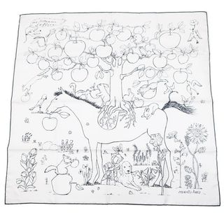 ��ŷ��ۡ�HERMES�ۥ���᥹ ����90 �� �ݥߥ� ���ꥨ �������� ���륯 �ۥ磻�� �֥�å� �ե��å���� ��ʪ ����¾��̤���ѡۡ���š�