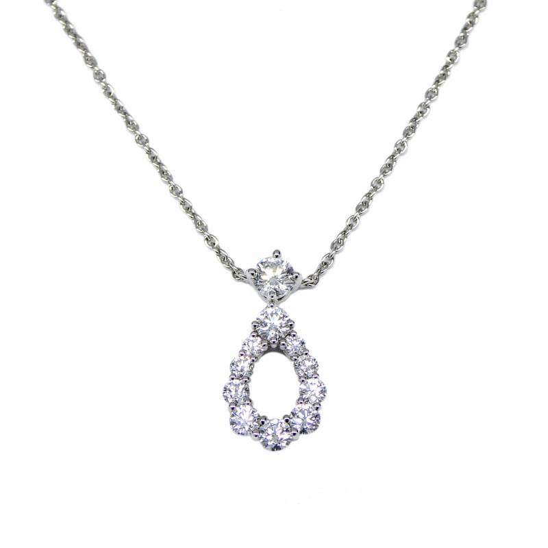 ��̾�Ų��ۡ�HARRY WINSTON�ۥϥ꡼�����󥹥ȥ� �ߥ˥롼�ס��ڥ����� PEDPPLSMLP �롼�ץХ��ϥ꡼�����󥹥ȥ� Pt950 ��������� �ץ���� �ͥå��쥹 ���ʡ���š�