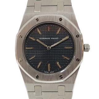 【栄】【AUDEMARS PIGUET】オーデマピゲ ロイヤルオーク 33mm ステンレス ブラック クォーツ 腕時計【中古】