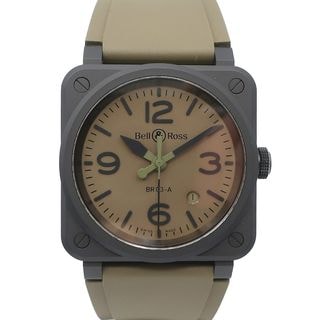 ��ŷ��ۡ�BELL&ROSS�ۥ٥������ BR03A-MIL-CE/SRB �ߥ꥿�꡼ ����ߥå� �ӻ��� ������ 41mm ��ư���� ��С� BR-03 ��󥺡���š�