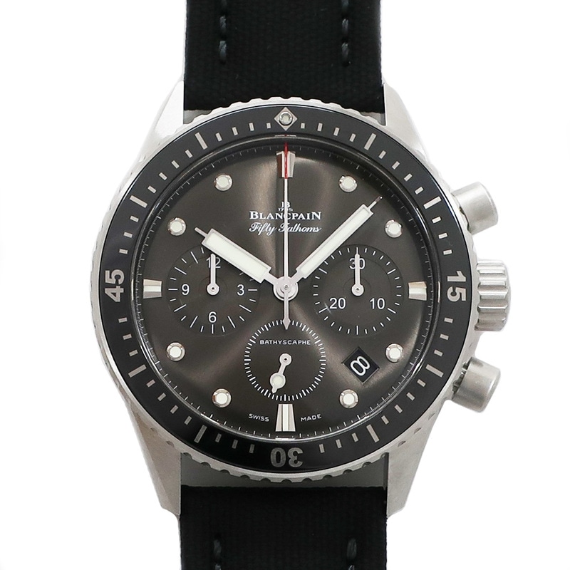 ��ŷ��ۡ�BLANCPAIN�ۥ֥��ѥ� �ե��եƥ��ե����ॹ �Х��������� 5200-1110-B52A 43mm �ե饤�Хå������Υ���� ��ƥ����졼 ��� �ӻ��� ��ư������š�