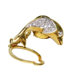 ��̾�Ų��ۡ�JEWELRY�ۥ��奨�꡼ �ɥ�ե��� �������å� �ԥ� ��������� 0.09ct K18 ��������������� ����ޥ��������� ��󥺡���š�