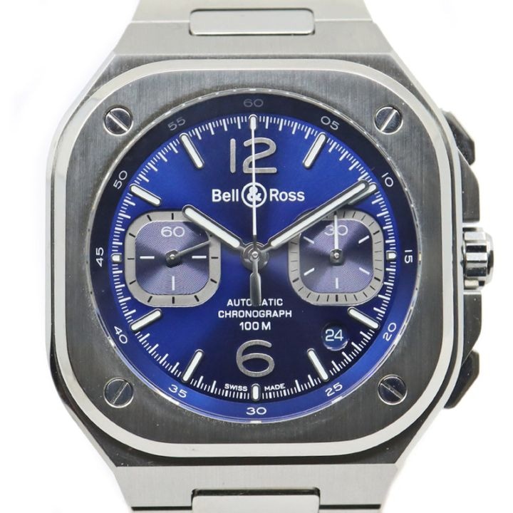 �ڱɡۡ�BELL&ROSS�ۥ٥������ �����Υ���� BR05C-BLU-ST/SST �֥롼 �ӻ��� SS ��ư���� ��󥺡���š�