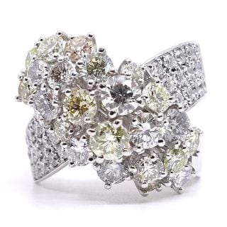 �ڱɡۡ�JEWELRY�ۥ��奨�꡼ ��� ���� ��������� 3.63ct/0.68ct Pt900 �ץ���� ��19.1g 14.5�� ��ǥ����� ���ΤΤߡ���š�