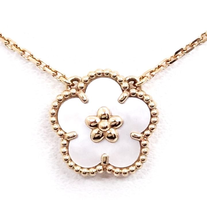 �ڱɡۡ�VAN CLEEF&ARPELS�ۥ����󥯥꡼�ա������ڥ� K18PG ��å������ץ�� �ץ��֥��å��� �ͥå��쥹 MOP 750PG VCARP9X100 ���奨�꡼����š�