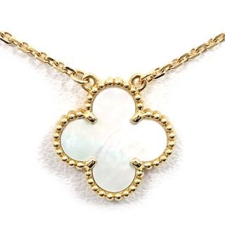 �ڱɡۡ�VAN CLEEF��ARPELS�ۥ����󥯥꡼�ա������ڥ� K18YG ������ơ�������ϥ�֥� MOP �ۥ磻�ȥ����� VCARA45900 750YG ���奨�꡼����š�