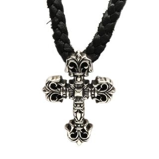��̾�Ų��ۡ�CHROME HEARTS�ۥ�����ϡ��� �ͥå��쥹 �ե��ꥰ�꡼������ XS �쥶���֥쥤�� 925 �쥶�� ����С� ����ܥ���ͭ ��� ���奨�꡼ ���������꡼ ���ʡ���š�