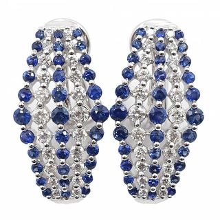 �ڱɡۡ�JEWELRY�ۥ��奨�꡼ ������ K14WG/K18WG ���ե����� 0.75ct*2 ��������� 0.40ct*2 ��������������� ��7.0g ���� ��ǥ����� ���̽����š�