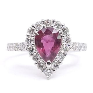 �ڱɡۡ�JEWELRY�ۥ��奨�꡼ ��� ���� ��ӡ� 1.058ct ��������� 0.62ct Pt900 �ץ���� ��4.1g 10�� ��ǥ����� ���̽����š�