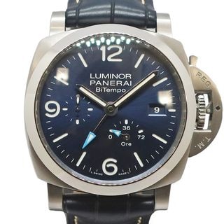 ��ŷ��ۡ�PANERAI�ۥѥͥ饤 ��ߥΡ��� �ӥƥ�� �ѥ�ꥶ���� 44mm PAM01361 Y�� ��� �֥롼 SS �쥶�� ��ư���� �ӻ��ס���š�