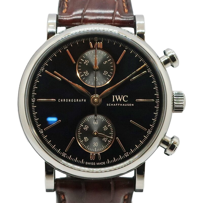 ��ŷ��ۡ�IWC�ۥ��󥿡��ʥ���ʥ륦���å�����ѥˡ� �ݡ��ȥե��� �����Υ���� 39 IW391404 �֥�å� SS �쥶�� ��� ��ư���� �ӻ��סڿ���Ʊ�ۡ͡���š�