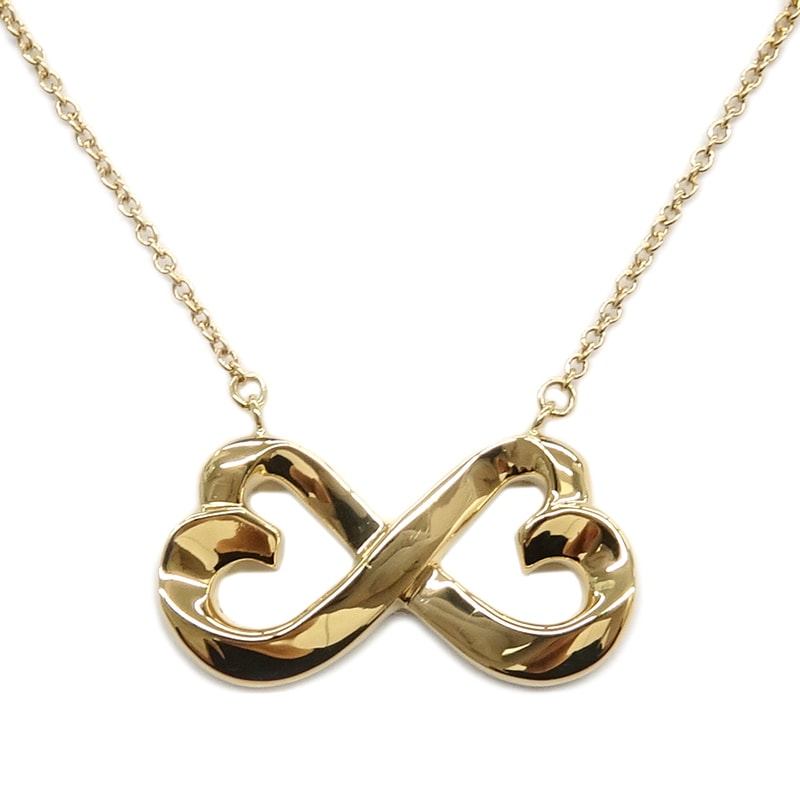 �ڱɡۡ�TIFFANY�ۥƥ��ե��ˡ� ���֥��ӥ󥰥ϡ��ȥͥå��쥹 �ѥ��ޥԥ��� K18YG 750 5.1g ���奨�꡼ ��ǥ����� ��ʪ ����¾����š�