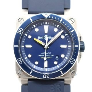 ��ŷ��ۡ�BELL&ROSS�ۥ٥������ BR03-92-DIV �����С��֥롼 DIVER BLUE ���ƥ�쥹 �ӻ��� 42mm ��ư���� ��С� BR-03 ��󥺡���š� 