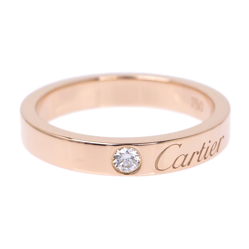 ��̾��ۡ�CARTIER��C�ɥ�����ƥ��� ���󥰥졼�֥� �����ǥ��� ��� 750PG K18 �ԥ󥯥������ ��������� 0.03ct ��3MM 47�� B4086400 ���ء���š�