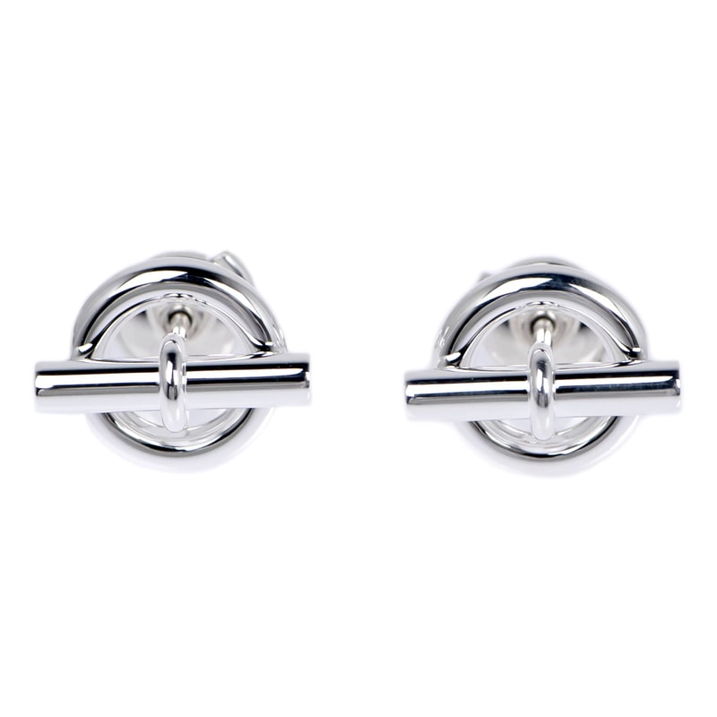 名東】【HERMES】エルメス ピアス ミニシェーヌダンクル Ag925