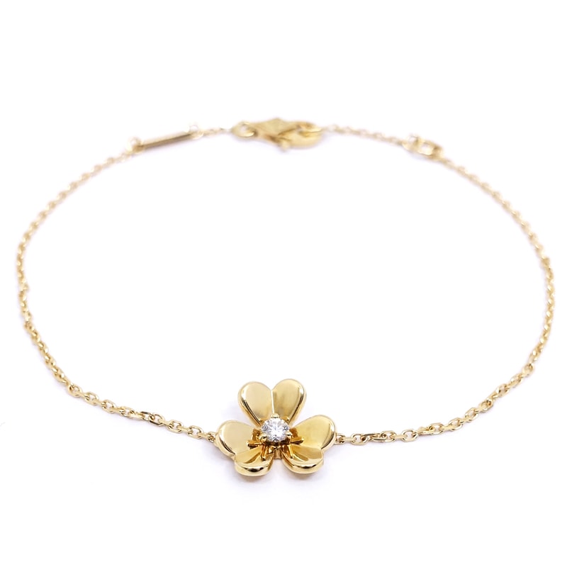 �ڱɡۡ�VAN CLEEF&ARPELS�ۥ����󥯥꡼�ա������ڥ� K18YG �ե������ �ߥ� �֥쥹��å� ��������� 750YG VCARPJMM00 ���奨�꡼����š�