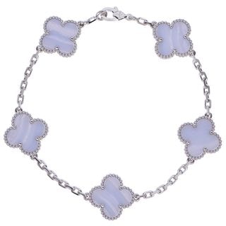 ��̾��ۡ�VAN CLEEF&ARPELS�ۥ����󥯥꡼�ա������ڥ� ������ơ��� ����ϥ�֥� �֥쥹��å�5������� VCARD34700 750WG 18K �ۥ磻�ȥ������ ���륻�ɥˡ� ���奨�꡼�ڿ��ʡۡ�̤���ѡۡ���š�