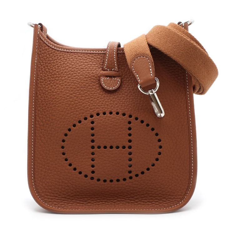 天白】【決算セール】【HERMES】エルメス エブリン TPM ゴールド