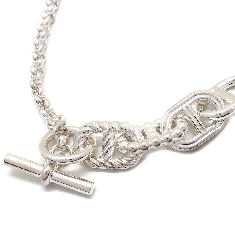 ��ŷ��ۡ�HERMES�ۥ���᥹ �������̥��󥯥� ���쥢2 GM ����С� Ag925 �ͥå��쥹 ���奨�꡼ ���������꡼ ����°������ڿ��ʡۡ�̤���ѡۡ���š�