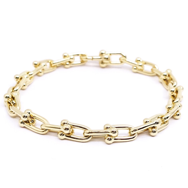 �ڱɡۡ�TIFFANY�ۥƥ��ե��ˡ� K18YG �ϡ��ɥ����� �֥쥹��å� ���⡼���� 750YG ���奨�꡼ ��� ��ǥ������ڻž夲�ѡۡ���š�