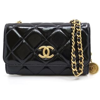 �ڱɡۡ�CHANEL�ۥ���ͥ� �������󥯥�å� AP2814 �ѥƥ�ȥ쥶�� �֥�å� ������ɶ�� ���������Хå� ��ǥ����� Ȣ ��¸�ޡ���š�