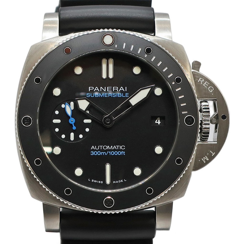 ��ŷ��ۡ�PANERAI�ۥѥͥ饤 ���֥ޡ����֥� 42mm PAM00683 ��� �֥�å� SS ��С� ��ư���� �ӻ��� �ݾڽ��դ� 2023ǯ����š�