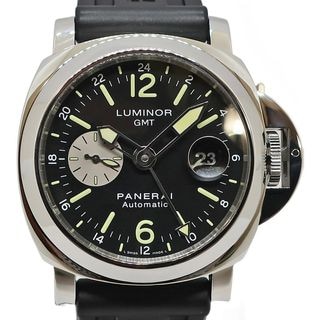 ��ŷ��ۡ�PANERAI�ۥѥͥ饤 ��ߥΡ��� GMT 44mm PAM00088 P�� ��� �֥�å� SS ��С� ��ư���� �ӻ��סڻž夲�Ѥߡۡ���š�