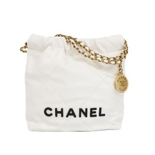 ��ŷ��ۡ�CHANEL�ۥ���ͥ� ����ͥ�22 �ߥ˥ϥ�ɥХå� ���������Хå�2WAY �ۥ磻�� ������ɶ�� ���㥤�ˡ������� �ޥȥ�å� �� ��ǥ�������̤���ѡۡ���š�