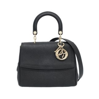 クリスチャンディオール Christian Dior ショルダーバッグ レザー ブラック レディース 送料無料【中古】 r10784k Christian Dior クリスチャン ディオール レディディオール カナージュ