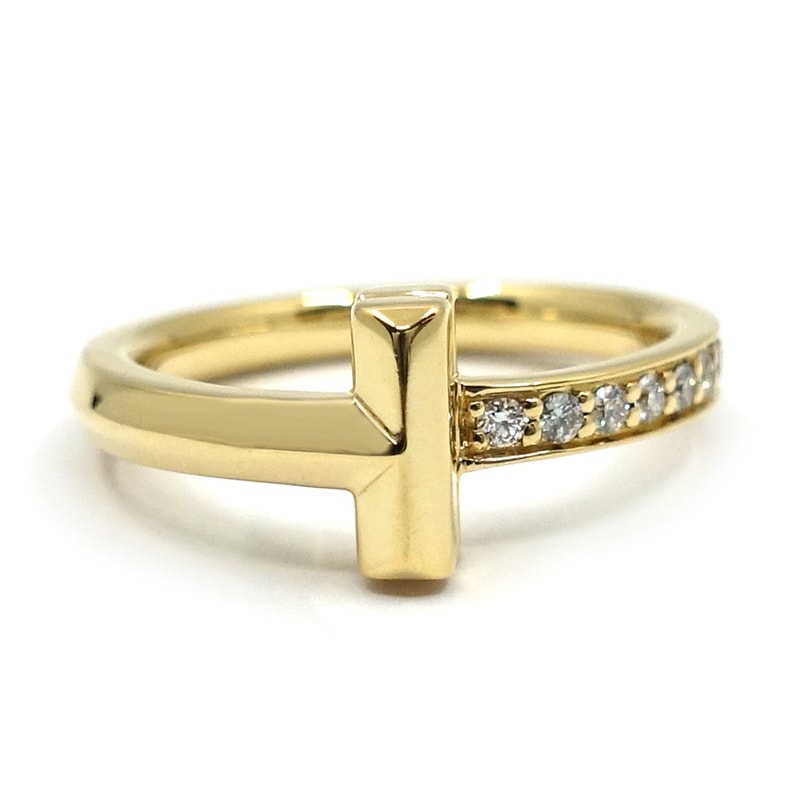 �ڱɡۡ�TIFFANY�ۥƥ��ե��ˡ� K18YG T����� ���� ��������� �ƥ��ե��ˡ�T 750YG ��ǥ����� ���奨�꡼�ڻž夲�ѡۡ���š�
