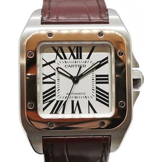 ��ŷ��ۡ�CARTIER�ۥ���ƥ��� ����ȥ� 100 MM W20107X7 SS PG �쥶�� ����С� ��� ��ǥ����� ��ư���� �ӻ��סڻž夲�Ѥߡۡ���š�