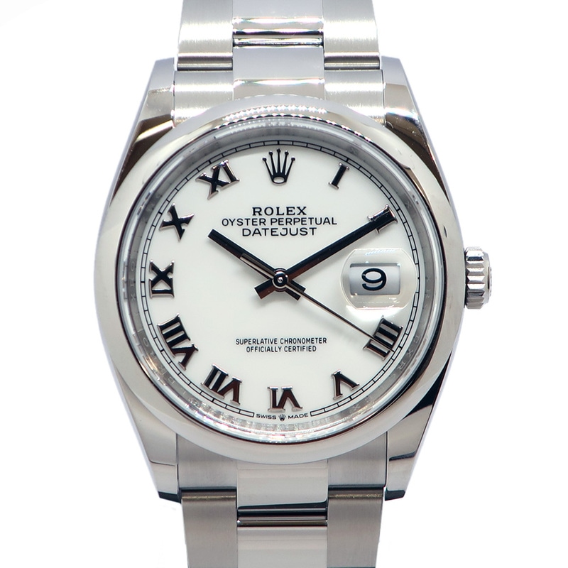 ��ŷ��ۡ�ROLEX�ۥ���å��� �ǥ��ȥ��㥹�� 36 126200 �ۥ磻�ȥ����� 2026ǯ ��� �ӻ��� ��ư���� �ݾڽ�ڿ��ʡۡ�̤���ѡۡ���š�